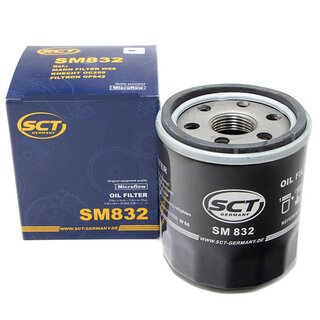 Motorl Set 5W-40 5 Liter + lfilter SM 832 + lablassschraube 48880