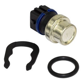 Coolant temperature sensor with seal and retaining spring 39142