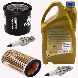 Maintenance Set oil 4 Liters air filter + oil filter + spark plugs