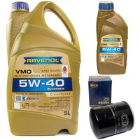 Motor oil set of Engine Oil RAVENOL VMO SAE 5W-40 6 liter...