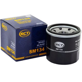 Motor oil set of Engine oil semisynthetic MANNOL Defender 10W-40 API SN 6 liter + oil filter SM 134