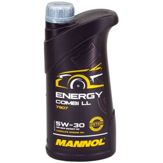 Motorl Set Motorl MANNOL Energy Combi LL 5W-30 API SN 6 Liter + lfilter SM 5092