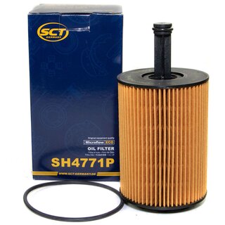 Motor oil set of Engine Oil RAVENOL VMO SAE 5W-40 6 liter + oil filter SH 4771 P + Oildrainplug 15374