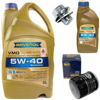 Motor oil set of Engine Oil RAVENOL VMO SAE 5W-40 6 liter...