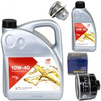 Motor oil set of Engine oil Febi SAE 10W-40 6 liter + oil...