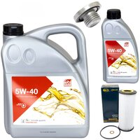 Motor oil set of Engine oil Febi SAE 5W-40 6 liter + oil...