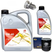 Motorl Set Motorl Febi SAE 5W-40 6 Liter + lfilter SM...