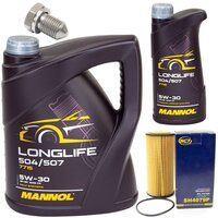 Motorl Set Motorl MANNOL 5W30 Longlife API SN 6 Liter +...