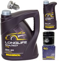 Motor oil set of Engine oil MANNOL 5W-30 Longlife API SN...