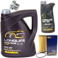 Motor oil set of Engine oil MANNOL 0W-20 Longlife 508/509...