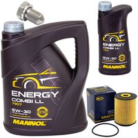 Motor oil set of Engine Oil MANNOL Energy Combi LL 5W-30...
