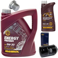 Motor oil set of Engine Oil MANNOL Energy Premium 5W-30...